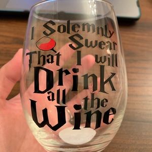 Custom wine glass